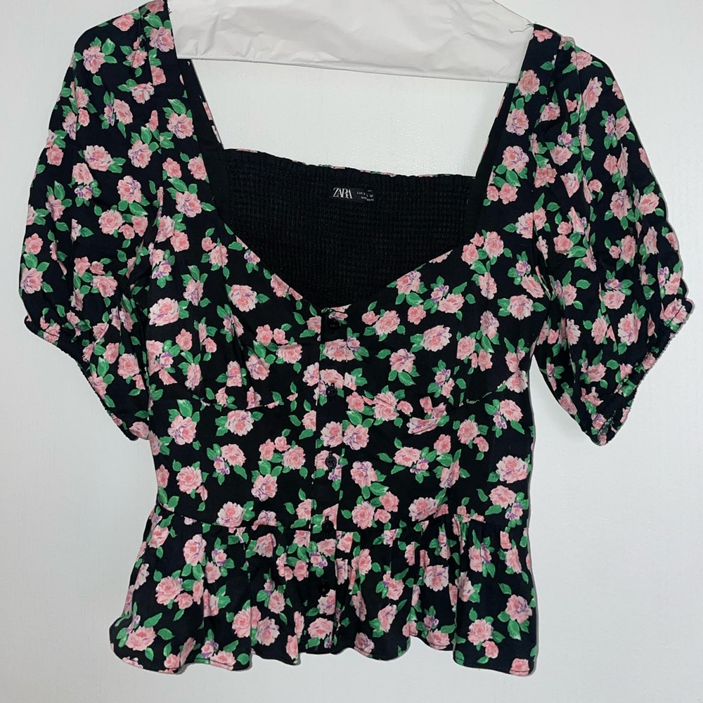 Zara Foral Top